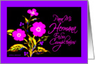 Spanish, Sister, Birthday, Feliz Cumpleaños Hermana, ’Moss Rose’ Real Paper Card