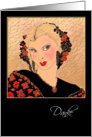 German Thank You Greeting Card, ’Evita’ card