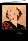 French Thank You Greeting Card,’Evita’ card
