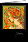 Spanish Thank You Greeting Card, ’An Art Nouveau Fantasy’ card