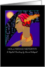 Note/Greeting Card. Titled, Blank Inside, Any Occasion, ’Hollywood Nefertiti’ card