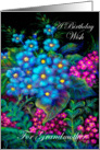 Birthday,Grandmother, Wild Flowers, Real Paper Card