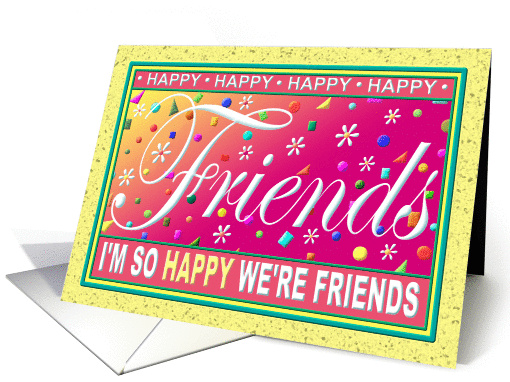 Birthday Greeting Card for Friend/'Happy Card' Collection card