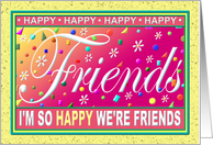 Birthday Greeting Card for Friend/’Happy Card’ Collection card