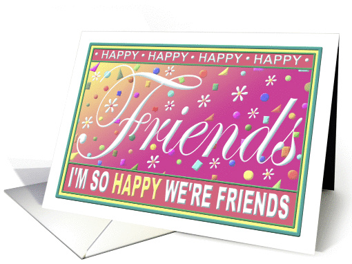 Friend's Birthday Greeting Card/'Happy Card' Collection card (139522)