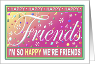 Friend’s Birthday Greeting Card/’Happy Card’ Collection card