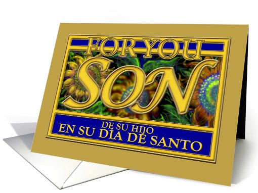 Spanish Saints Day Card for Son/Dia de Santo-Hijo card (179464)