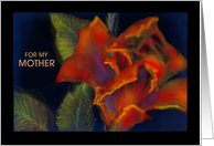  Birthday Greeting Card for Mother-Red Rose card
