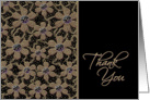 Thank You Greeting Card-Beaded Spanish Lace card