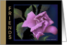  Birthday Greeting Card/Friend/Pink Rose card