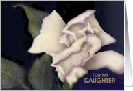  Birthday Greeting Card For Daughter/Ivory Rose card
