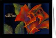  Birthday Greeting Card for Daughter/Red Rose card