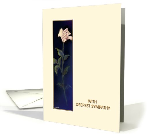 Sympathy, Ivory Rose' Greeting Card, card (204874)