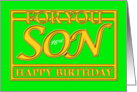 Son, Sixteenth Birthday ’Son Brights’ Card