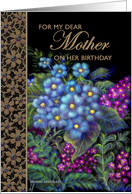 Mother, Birthday ’Wild Flowers’ Real Paper Card