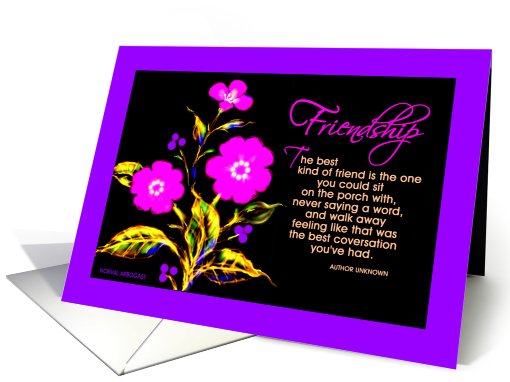 Birthday, Friendship, A Floral Bright' card (234692)