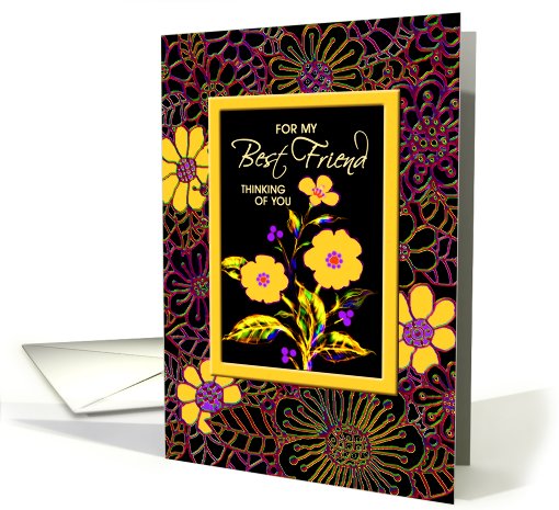 Thinking of You, Friend, 'A Floral Bright'  card (235187)
