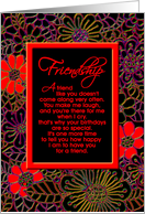 Friend, Birthday ’A Floral Bright’ Card