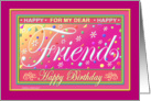 Friend, Birthday Paper Greeting Card ’Happy Card’ card