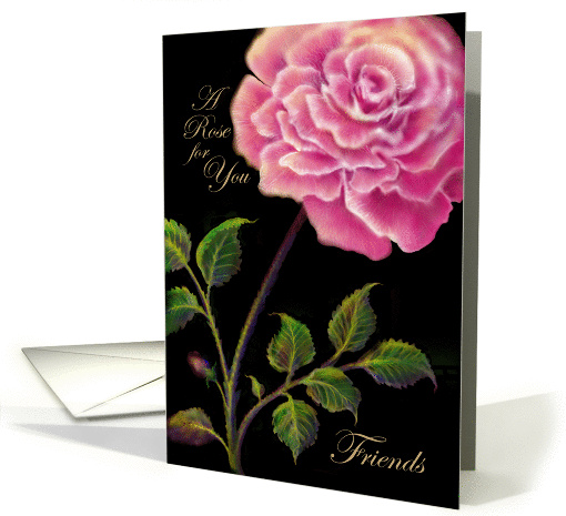 Friend, Birthday Greeting Card, 'A Rose For You' card (243460)