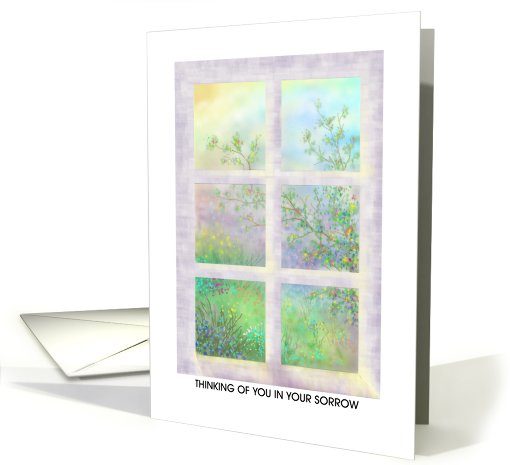 Sympathy Thinking of You Paper Greeting Card, 'Soft and Gentle' card