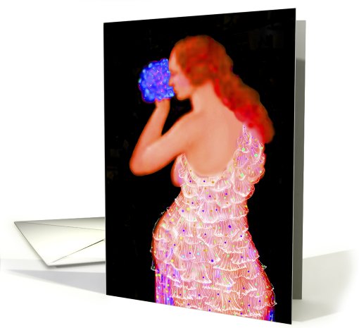 Note Card, 'Motherhood Electric' Womens Stationery, Vintage card