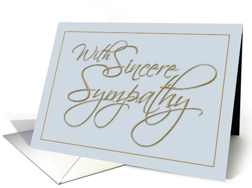 Calligraphy, Sympathy Greeting Card, Formal card (452158)