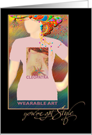 For Her Birthday Greeting Card, ’Rock It Cleo Baby’ T-shirt card