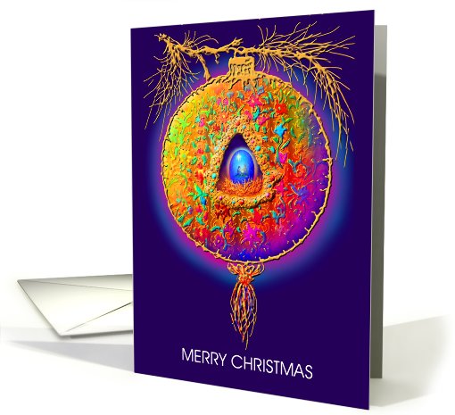 Christmas Greeting Card, 'Nativity Renaissance Ornament' card (532875)