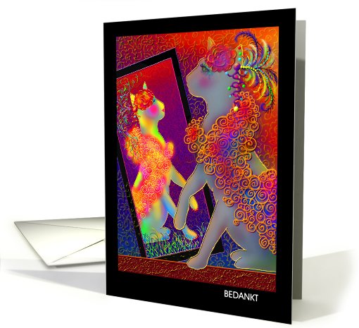 Dutch Thank You Greeting Card, 'When I Was Young I Was Beautiful' card