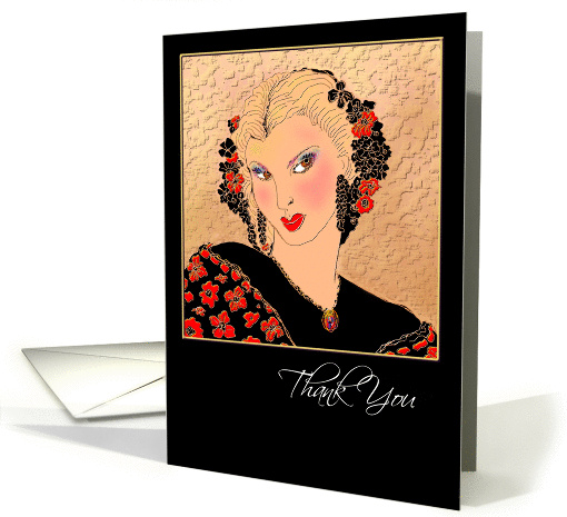 Thank You Greeting Card, 'Evita' card (570051)