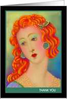 Thank You Card, ’A French Madame Butterfly’ card