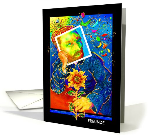 German Friendship, ArtCard, Greeting Card, 'Van Gogh With... (633287)
