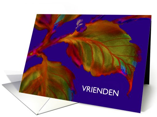 Dutch Friendship, Male, ArtCard, Greeting Card, 'Leaves... (633678)