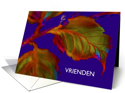 Dutch Friendship, Female, ArtCard, Greeting Card, 'Leaves... (646201)