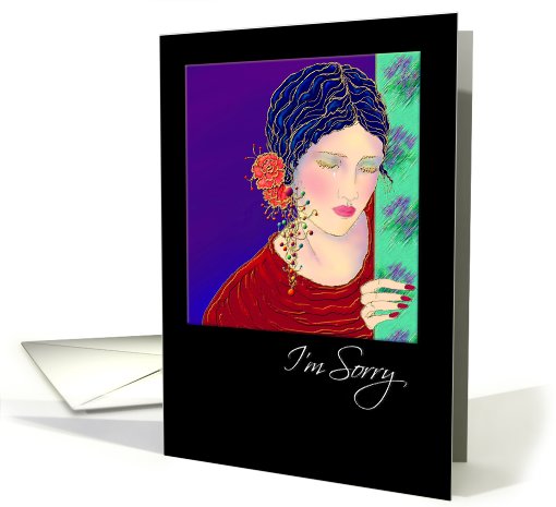 Apology, Friendship Greeting Card, 'The Tear' ArtCard card (712681)