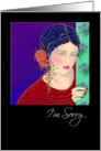 Apology, Friendship Greeting Card, ’The Tear’ ArtCard card