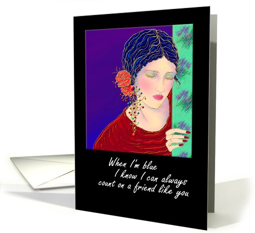 Friendship Greeting Card, 'The Tear' ArtCard card (712694)