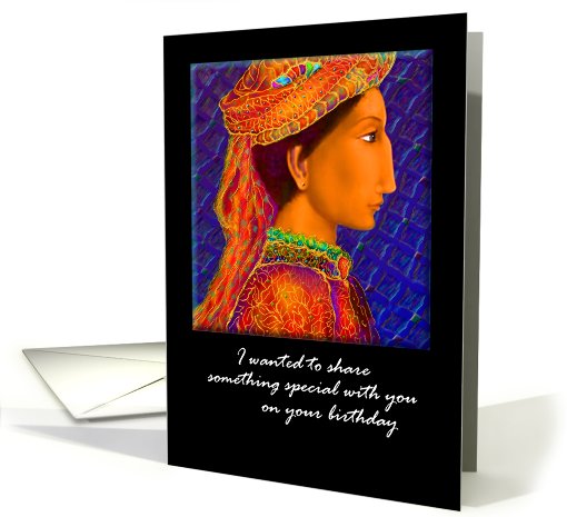 Birthday Greeting Card, 'Romeo Knows' A Renaissance Fantasy card