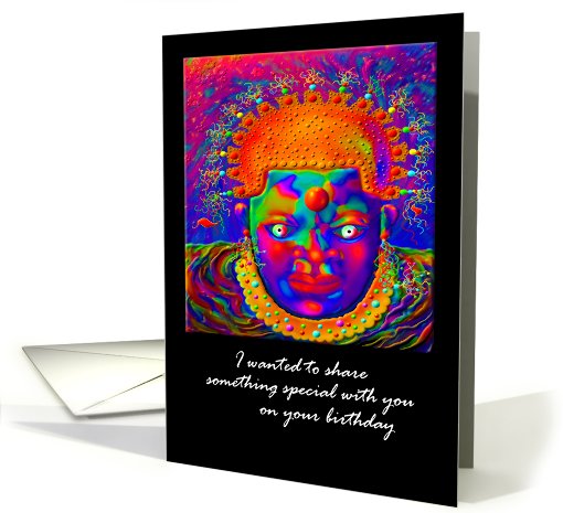 Birthday Greeting Card, 'Art Nouveau Boogie Man' card (713720)