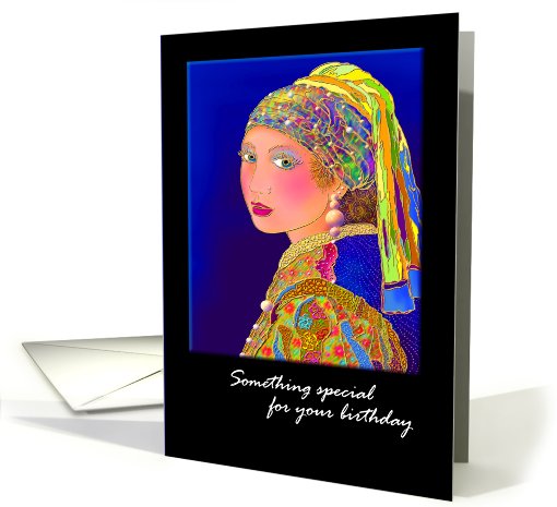 Birthday Greeting Card, 'Pearls Are A Girls Best Friend' card (713973)