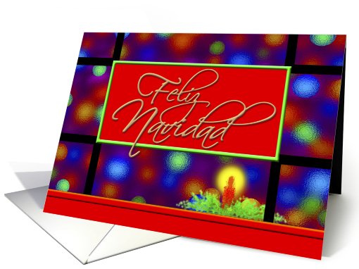 Spanish Christmas Greeting Card, '''LA LUZ DE NAVIDAD' card (729992)