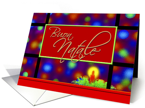 Italian Christmas Greeting Card,  'La Luce del Natale' card (730768)