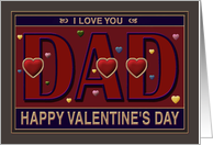 Valentine’s Day, Dad, I Love You, Paper Card