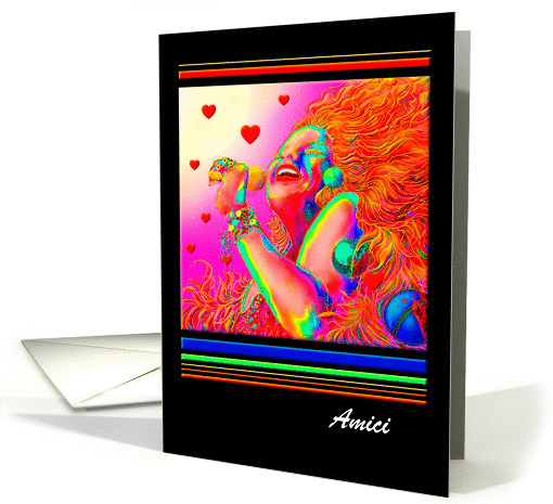 Friendship, Italian, Female, ArtCard, Greeting Card, 'Sing... (841461)