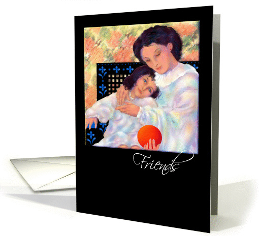 Friendship, Greeting Card, 'THE RED BALL' A Mother and... (844069)