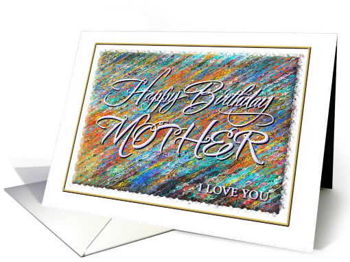 Birthday, Mother from Son, Greeting Card, 'Primitive... (846636)