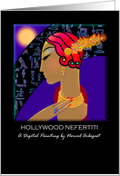 Note/Greeting Card. Titled, Blank Inside, Any Occasion, ’Hollywood Nefertiti’ card