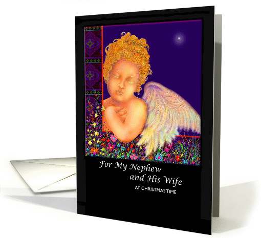 Christmas Card, Nephew and Wife, Angel and Manger, 'The... (865409)