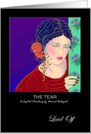 Job Loss, Laid Off, ’The Tear’ A Digital Painting by Norval Arbogast card